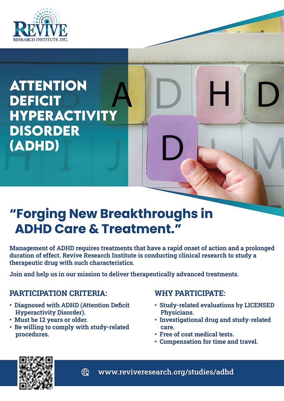 adhd research studies australia