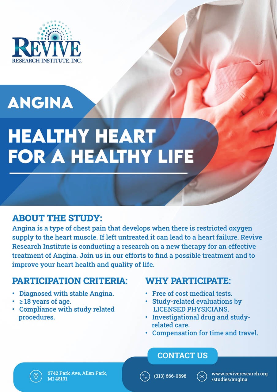 Chronic Stable Angina Pectoris Cardiology Flyer