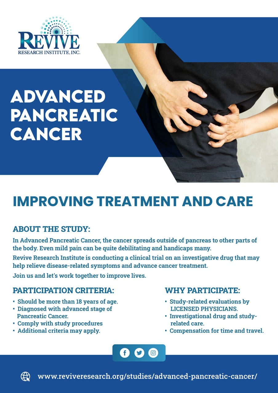 Advanced Pancreatic Cancer treatment trials