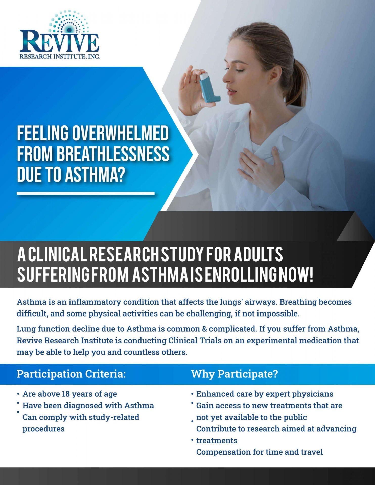 pulmonology asthma clinical trials