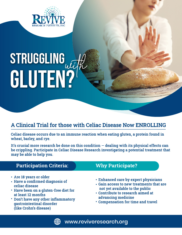 celiac disease clinical trials